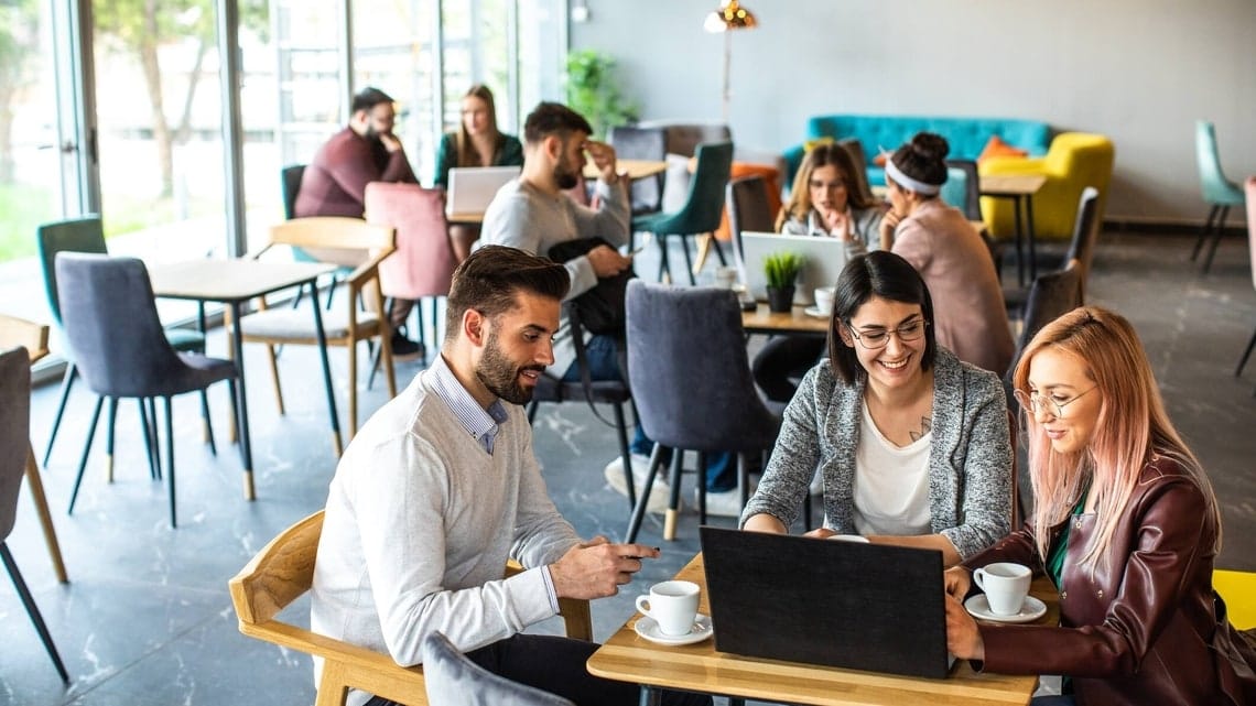 The joy of working with strangers in a co-working space