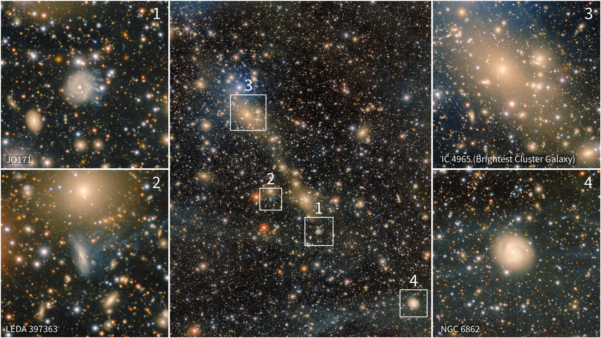 ‘Bridge’ of stray stars reveals two massive galaxies tearing each other apart
